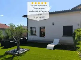 Mi Amore- Gîte 3 suites près de Lyon, parking free
