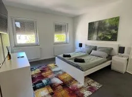 Modernes Zimmer am Campus 3 mit Gemeinschaftsbad