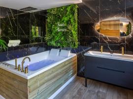 La Suite Aim&eacute;e - Espace relaxant avec baln&eacute;o，位于昂古莱姆的带热水浴缸的酒店
