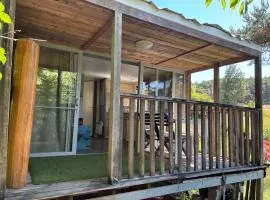 Mobile-home dans un camping