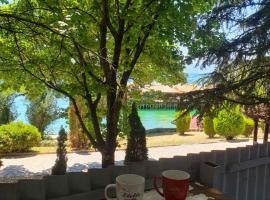 Camp in Ohrid Gradishte Campsite overlooking the Bay of Bones museum