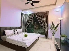 Stylish & Spacious Two Bedrooms Condo 1-6pax at D Secret Garden - Johor Bahru-Mid Valley-Paradigm Mall-Dato Onn-Setia Tropika-Kempas-UTM