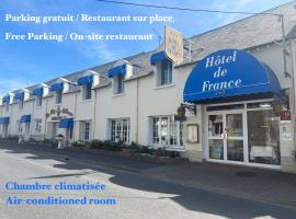 Contact Hôtel de France Contres-Beauval-Cheverny，位于Contres的酒店
