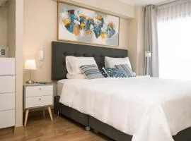 Modern 3BR 2BA Apt Gym and Parking Near Real Plaza, UP and Trendy Cafés