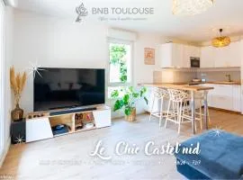 BNB TOULOUSE - Le Chic Castel'nid - Clim - Parking - Terrasse - WiFi