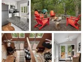 Loft Wood Stove Fire Pit Grill & Deck on Creek