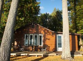 Cozy Lakefront Cottage on Black Lake，位于Onaway的酒店