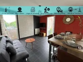 Appartement calme proche Paris avec parking privé