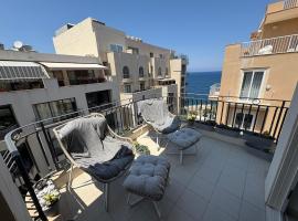 Sliema Sea View Luxury Apartment，位于San Pawl il Bahar的酒店