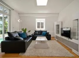 Ferienwohnung Strandglück am Malchower See mit Garten