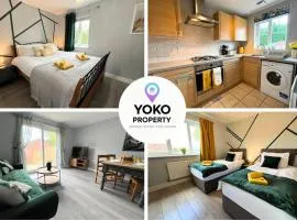 Welcoming House - Walking distance to Town Centre - Sleeps 5 - Free Parking, Self-Check-In, Fast WiFi and Smart TV by Yoko Property