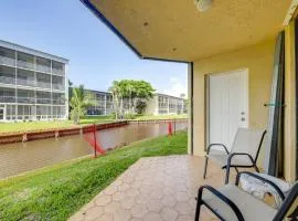 1 Mi to Lantana Beach Canal-View Condo with Pool