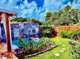 Géko, piscine, jardin, paisible，位于圣吕斯的酒店