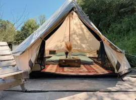 Comfortable camping on Family Soap Farm