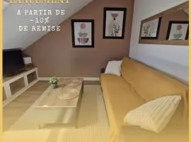 Loft Moderne et Rénové - Idéal Pros & Familles - 1 à 4 pers - Wifi - 5 min de la Gare