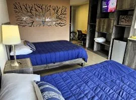 S07 DOBLE Premium Suite TEC CEM con Cocineta WiFi Balcón Parking Terraza