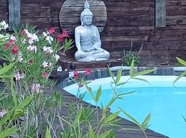 La guitoune - clim, parking et terrasses priv&eacute;es, entr&eacute;es ind&eacute;pendantes, SPA，位于Laroque的Spa酒店