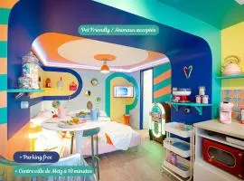 Retro Candy Lounge, avec terrasse et parking