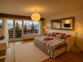 Studio cosy au calme avec terrasse vue sur Alpes，位于克莱恩 蒙塔纳的酒店