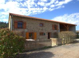 Gîte chaleureux avec terrasse, pêche, randonnées et équipements modernes au cœur du Haut Forez - FR-1-496-285，位于Les Salles的酒店