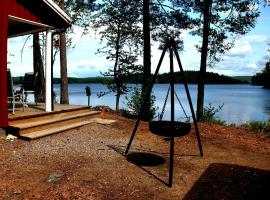 Lakeside Cabin By Lake Møkeren，位于Austmarka的酒店