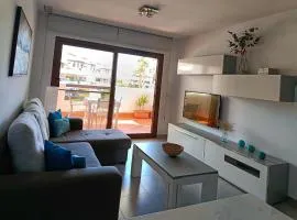 Apartamento cómodo con piscina a 500m de la playa, 2 hab, 4 pers - ES-376-19