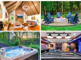 Wooded Oasis, HotTub, Sauna, GameRoom, 15min 2 AVL