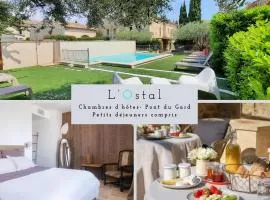 L'Ostal Saint Hilaire d'Ozilhan - Bed & Breakfast - Spa