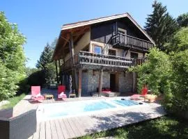 Chalet le Chantelevent for 24 Guests - Slope Views, Pool & Jacuzzi