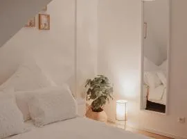 Cozy apartment with a stream view