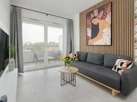 Baltic Waves Resort Stylish Apartment with Parking, Spa & Gym by Noclegi Renters