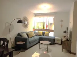 Elegante y comodo departamento en 1er piso, 3 camas 1 sofa cama