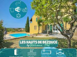 Les Hauts de Bezouce, Vue, Piscine & Calme，位于Bezouce的酒店