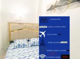 Studio près de Paris Aeroport CDG 2 minutes de la gare