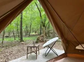 Secluded Bell Tent Near Lake Oconee Nature Stay
