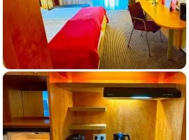 Hotelzimmer mit einer Kitchenette - nähe Frankfurt-Messe