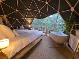 D&ocirc;me Boh&egrave;me，位于古维约的带热水浴缸的酒店