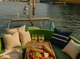 City pulse on small boat in Karlskrona
