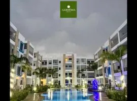 Complex Gardenia Martil con piscina y garage 2 habitaciones terraza grande y salón