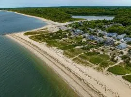 Peconic Sound Beach Home: Backyard & Vineyards