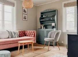 Cozy wooden house with wood stove in Småland