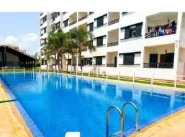 Appartement avec piscine a Oued laou