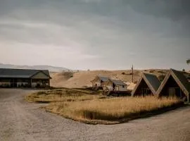 Gorgeous A-Frame Cabin for Two near Yellowstone with Incredible Glampground Amenities in Emigrant, Montana