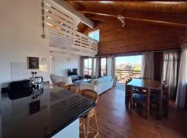 The beach cabin with pool