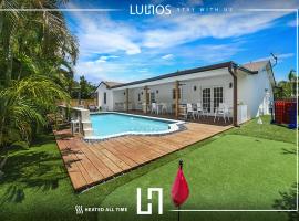 Miami house Heated Pool Game Room BBQ L67