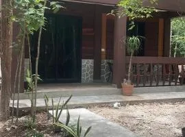 Cabañas Xpujil Calakmul Campeche con vista a la Selva