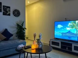 شقة بصالة وغرفة نوم لشخصين