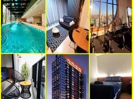 Studio 705 Premium no Centro de Chapecó com Varanda Piscina Academia e Vaga Garagem AP Completo