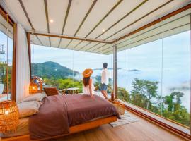 บ้านละอองฟ้า2 แอร์ อ่าง พร้อมน้ำตก วิวดอยมีหลังเดียวส่วนตัวกว่า，位于Mon Jam的酒店