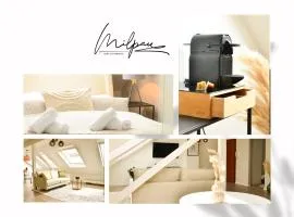 MILPAU Bottrop3 - Helles Design-Apartment im Zentrum - Code-Check-in, Nespresso, Smart-TV